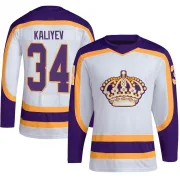 Authentic Arthur Kaliyev White Los Angeles Kings Reverse Retro 2.0 Jersey - Men's