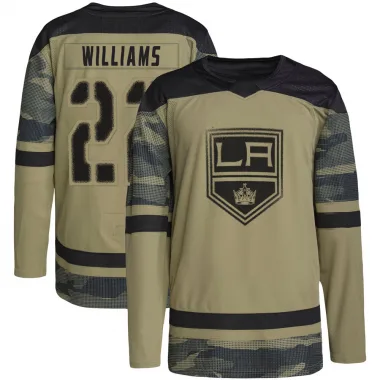 Authentic Tiger Williams Camo Los Angeles Kings Military Appreciation Practice Jersey - Men's