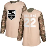 Authentic Tiger Williams Camo Los Angeles Kings Veterans Day Practice Jersey - Men's