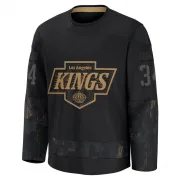 Premium Arthur Kaliyev Black Los Angeles Kings 2024 Military Appreciation Practice Jersey - Men's